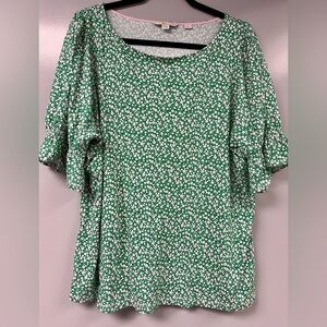 Boden Georgia Floral Spotty Top Sz 20/22
